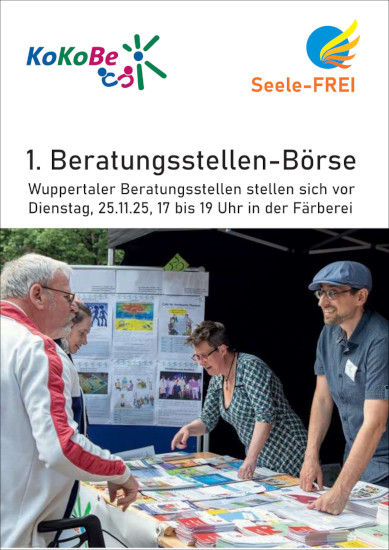 Plakat für Beratungsstellenbörse am 25.11.